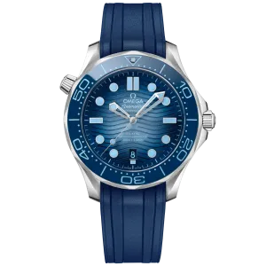 Omega Seamaster Diver 300M 42 mm, steel on rubber strap