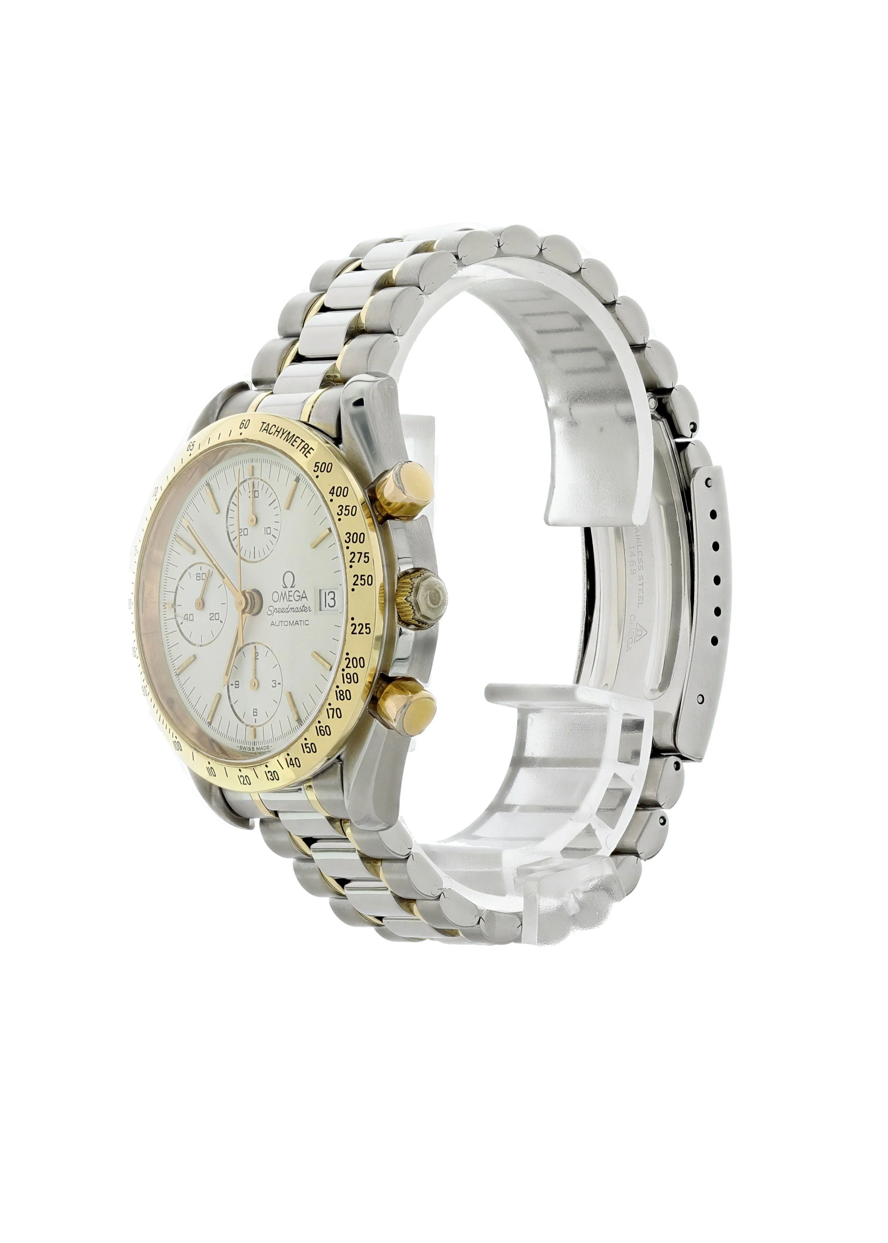 Omega Speedmaster Date 375.0043 Two Tone Mens Watch