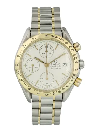 Omega Speedmaster Date 375.0043 Two Tone Mens Watch