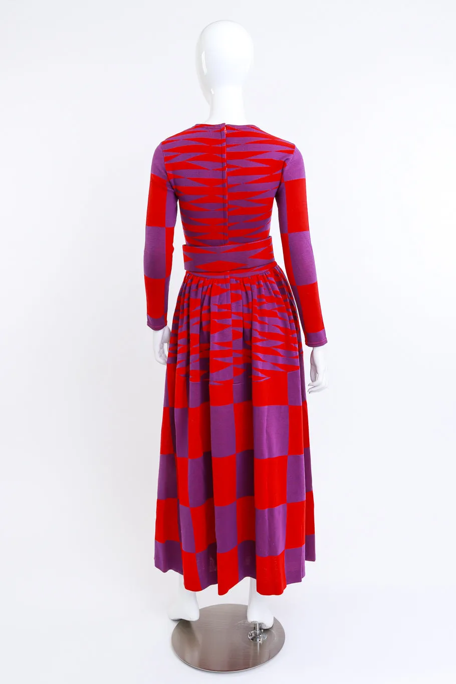 Op Art Wool Knit Dress
