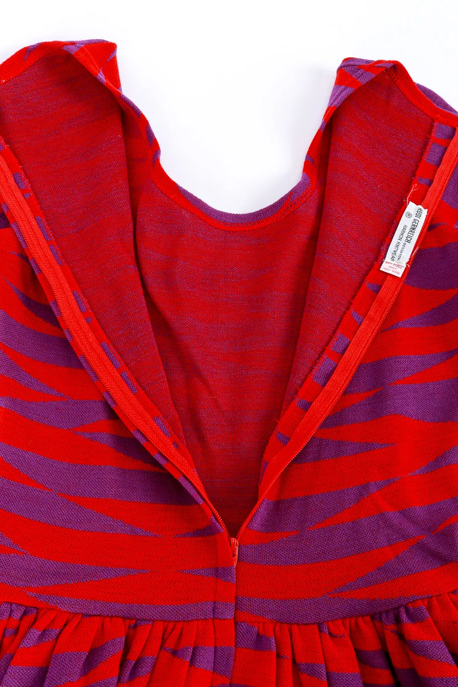 Op Art Wool Knit Dress