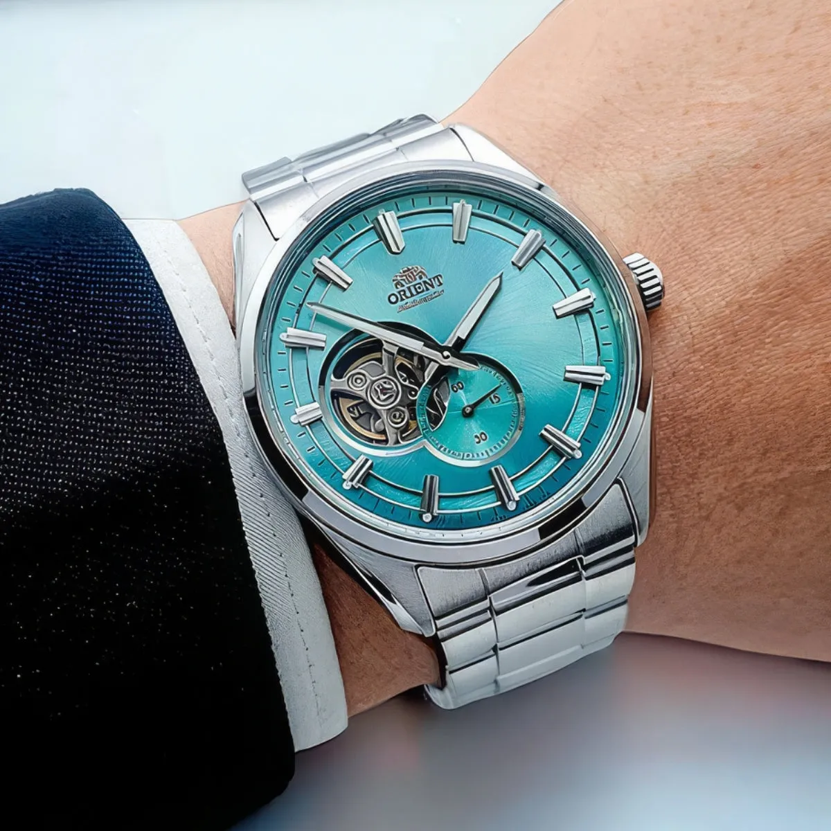 Orient Men's Contemporary Automatic Semi-Skeleton Watch