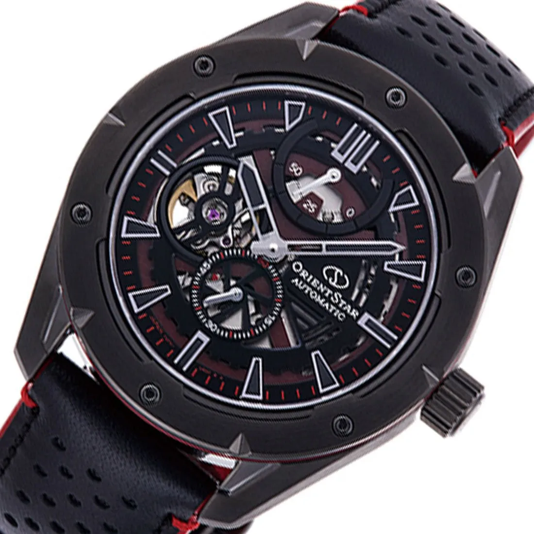 Orient Star Black Skeleton Avant Garde RE-AV0A03B RE-AV0A03B00B Automatic Watch