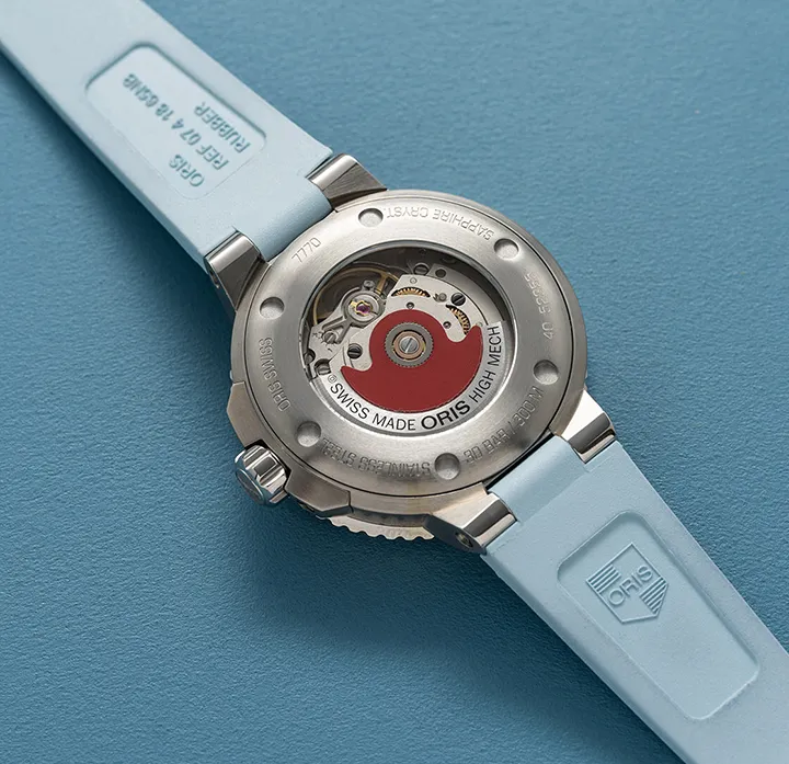 Oris Aquis Date Watch with Blue Mother of Pearl Dial, 36.5mm