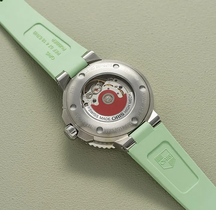 Oris Aquis Date Watch with Green Mother of Pearl Dial, 36.5mm