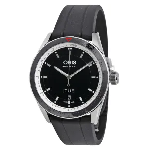 Oris Artix GT Day Date Black Dial Automatic Rubber Strap Men's Watch 735-7662-4154RS 01 735 7662 4154-07 4 21 20FC