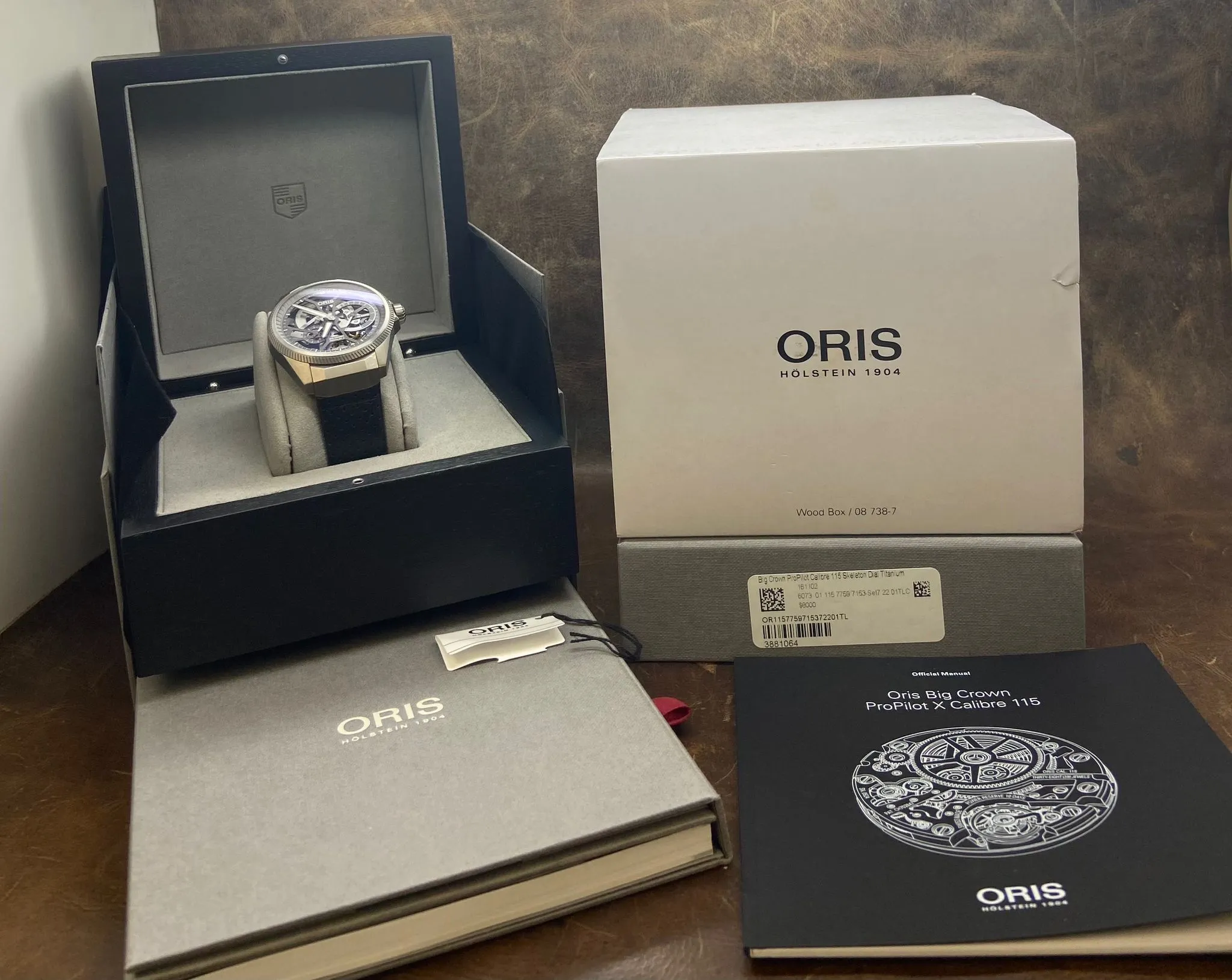 Oris Big Crown ProPilot X 01 115 7759 7153 Skeleton Dial Hand-wound Men's Watch