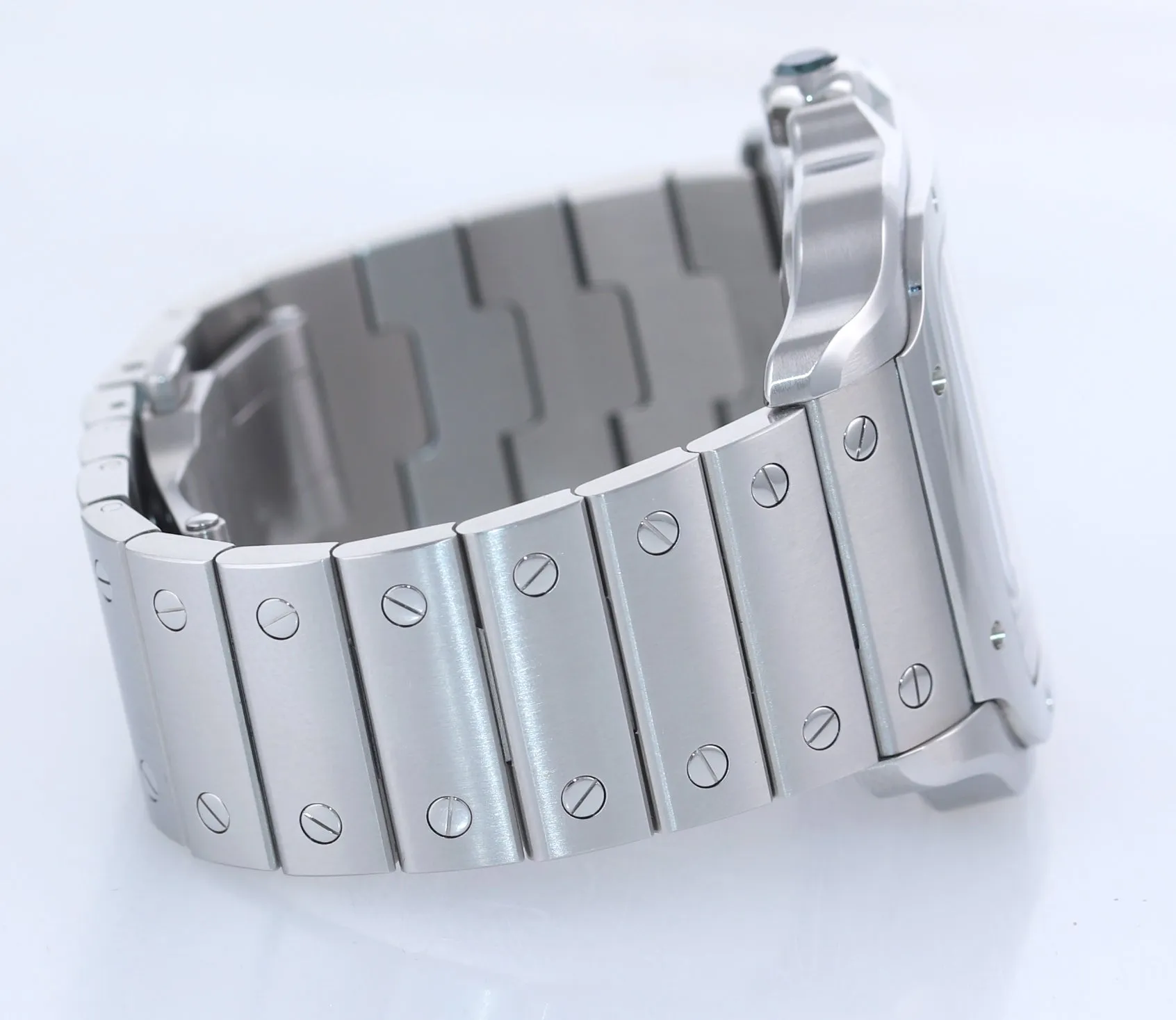 PAPERS NEW 2020 Cartier Santos SKELETON 40mm Manual Steel Watch Box