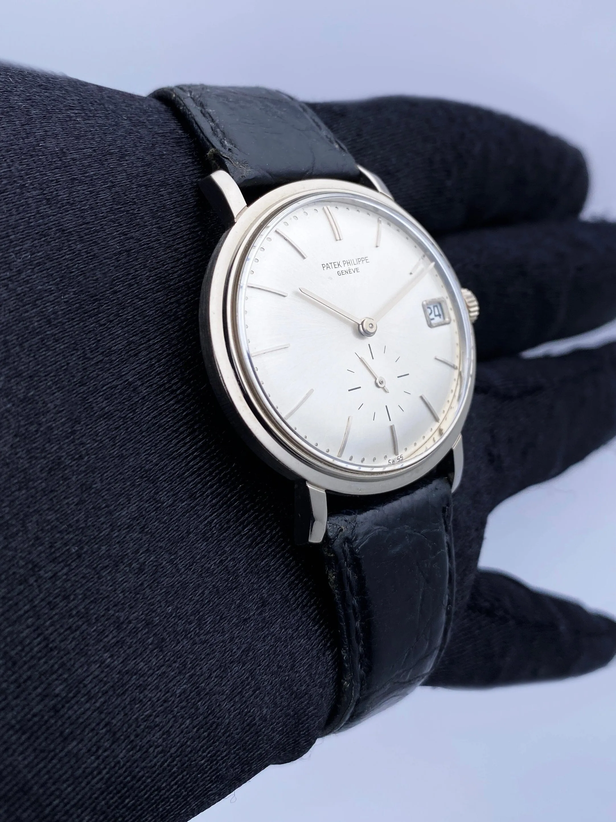 Patek Philippe Calatrava 3445G 18K White Gold Mens Watch