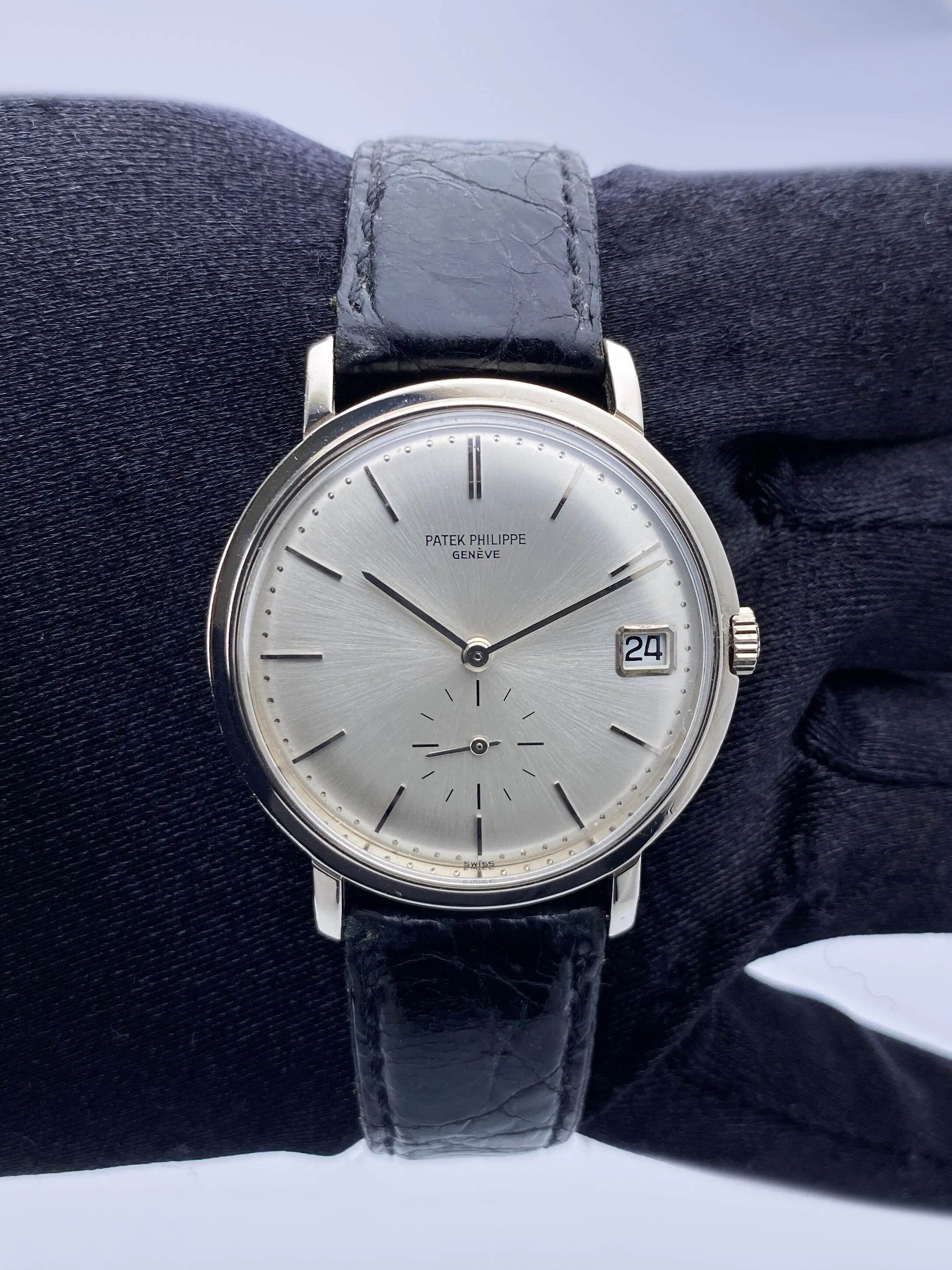 Patek Philippe Calatrava 3445G 18K White Gold Mens Watch