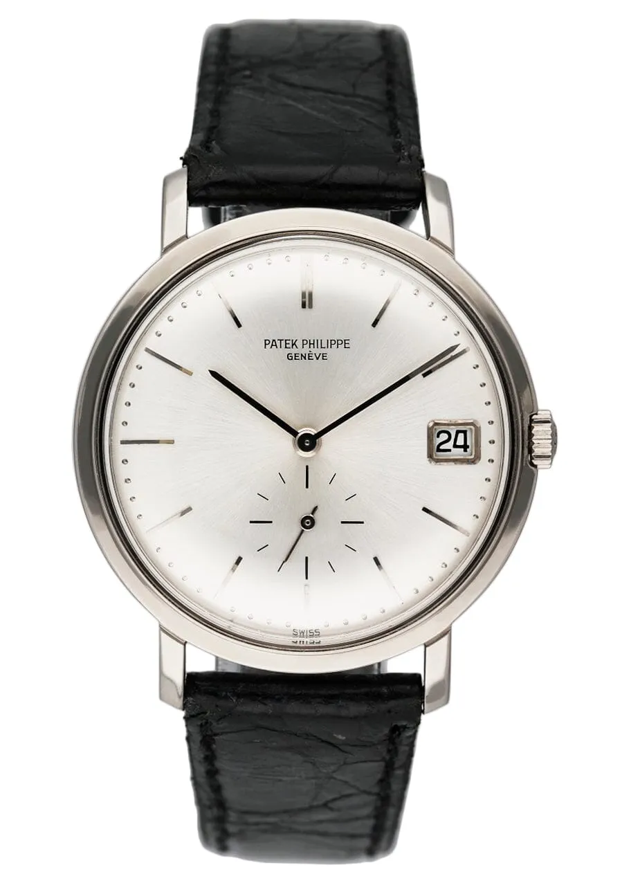 Patek Philippe Calatrava 3445G 18K White Gold Mens Watch