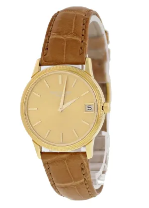 Patek Philippe Calatrava 3802 18k Yellow Gold Mens Watch