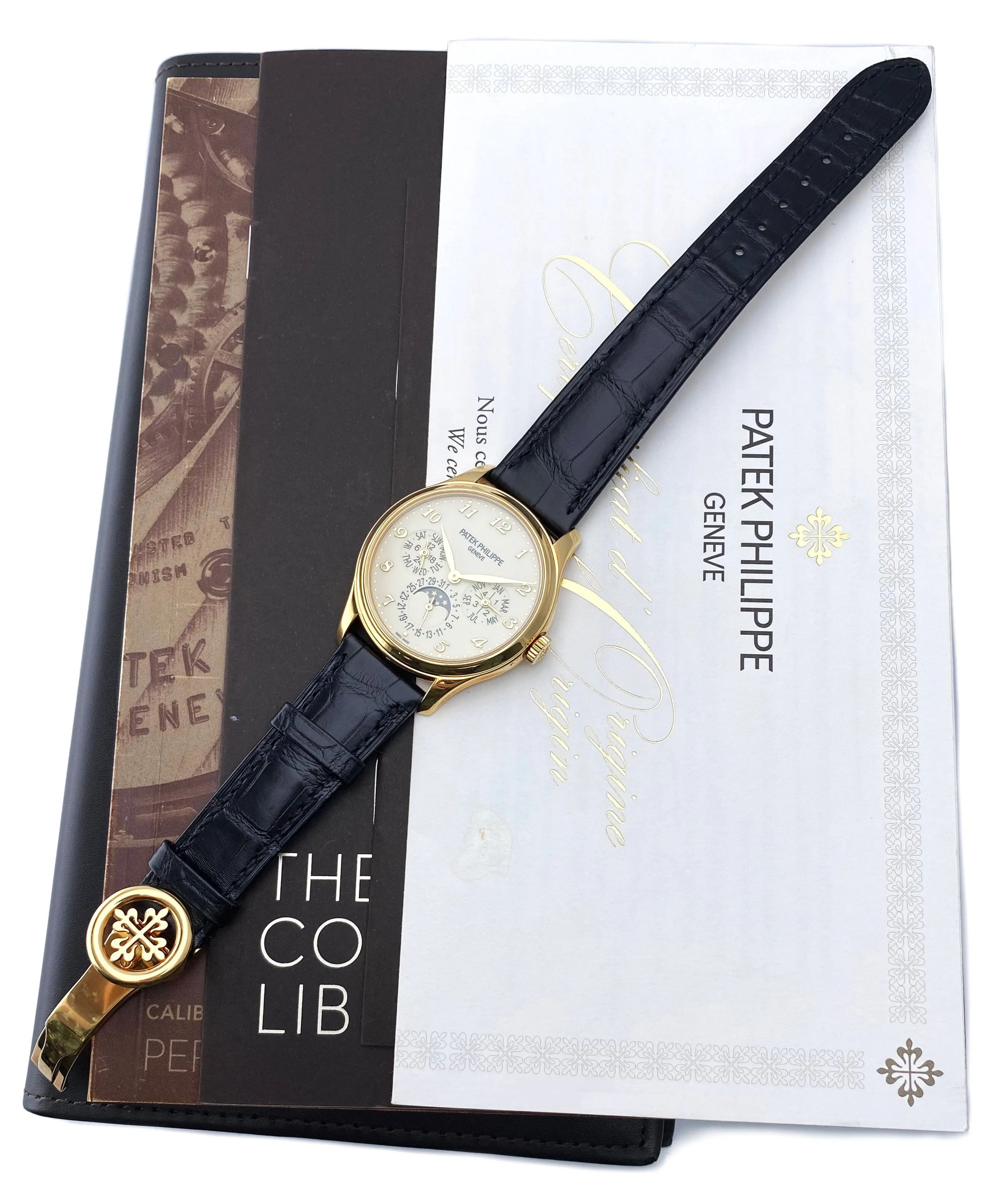 Patek Philippe Grand Complications 5327J Ivory Dial Mens Watch Box Papers