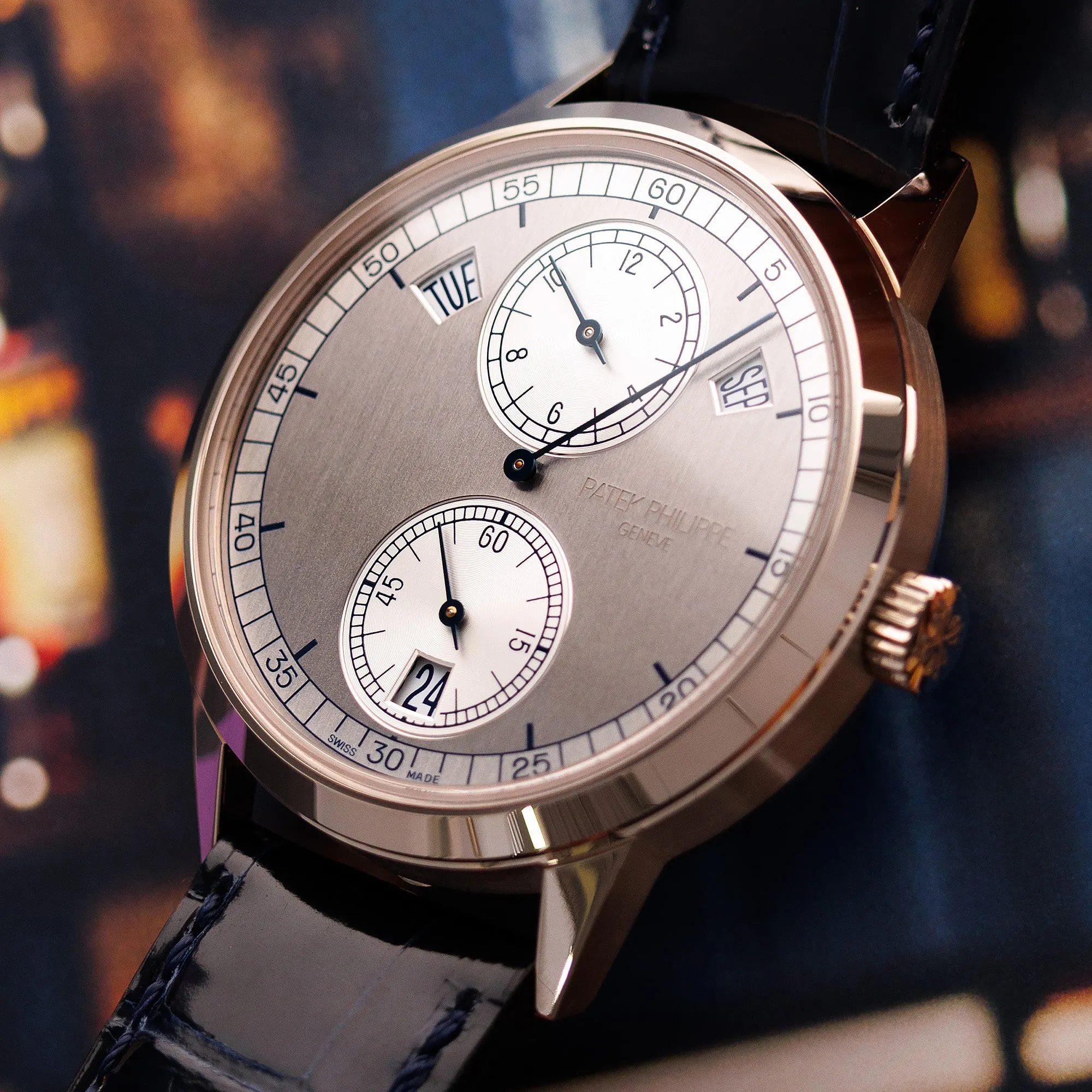 Patek Philippe White Gold Annual Calendar Regulator Watch Ref. 5235