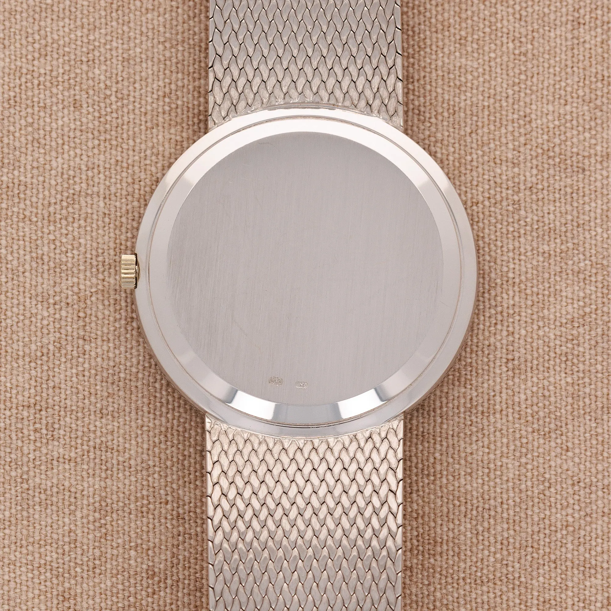 Patek Philippe White Gold Calatrava Ref. 3588 with Original Diamond Bezel