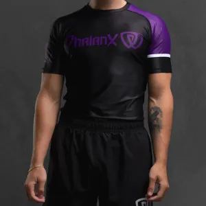 Phalanx Solider One Ranked Purple Short Sleeve Rash Guard