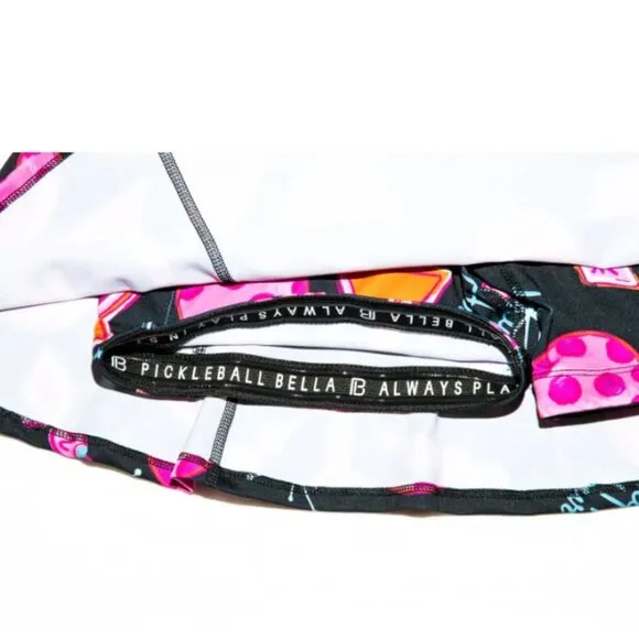 Pickleball Bella Women's Martini Happy Hour 2-4-1 Drop Pleat Skort Pickleball XL