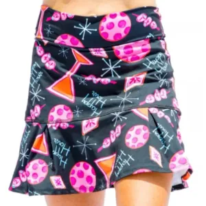 Pickleball Bella Women's Martini Happy Hour 2-4-1 Drop Pleat Skort Pickleball XL