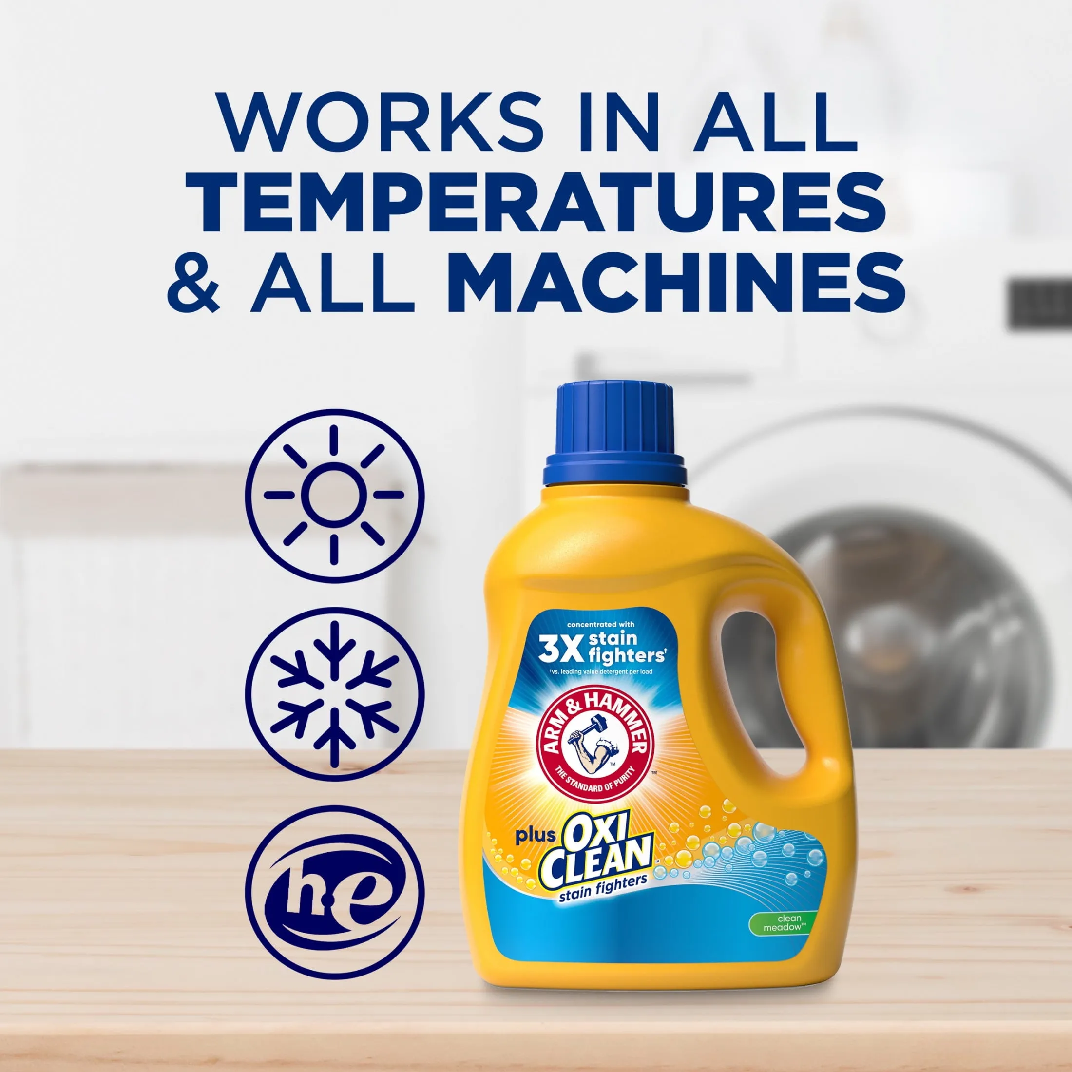 plus Oxiclean Clean Meadow, 77 Loads Liquid Laundry Detergent, 100.5 Fl Oz