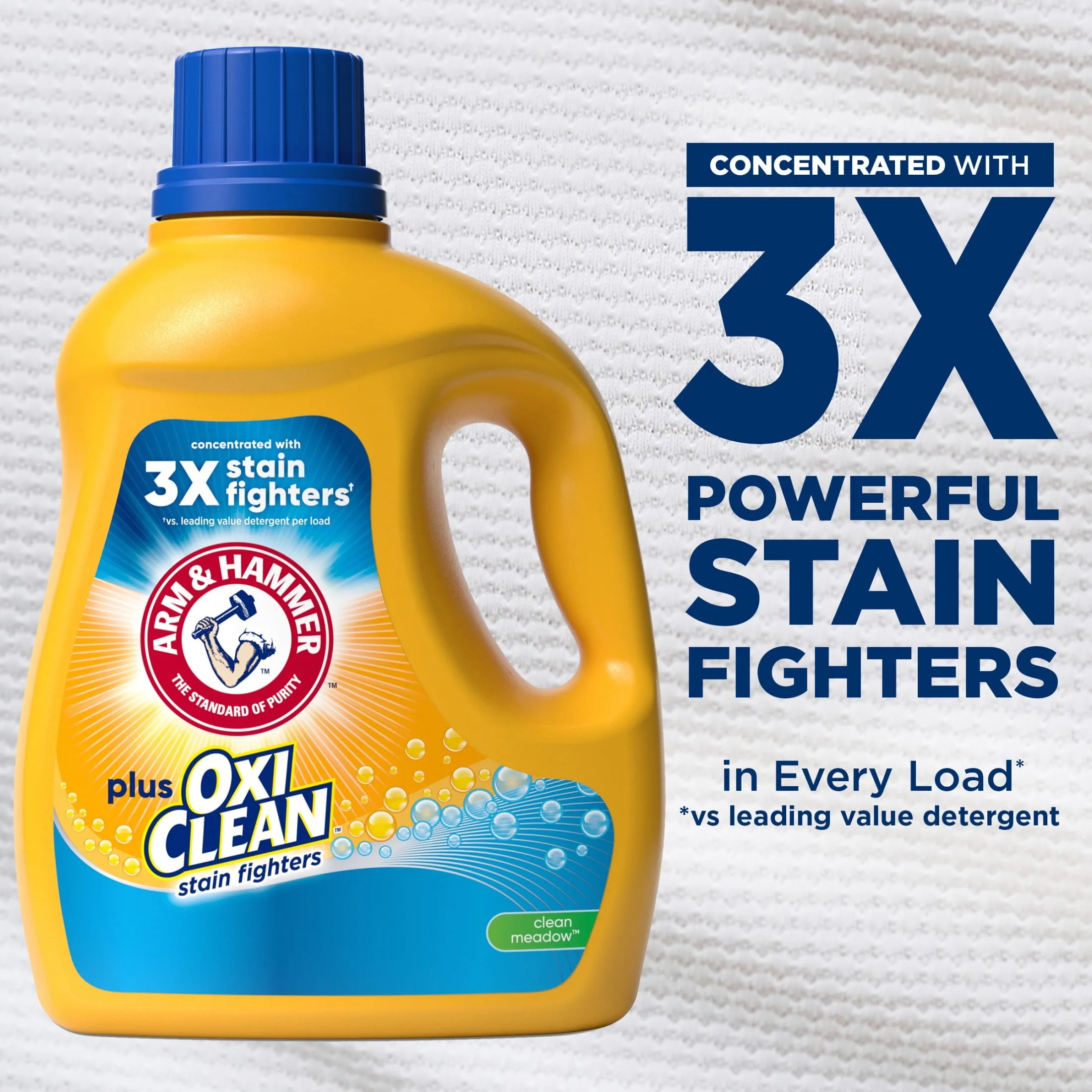 plus Oxiclean Clean Meadow, 77 Loads Liquid Laundry Detergent, 100.5 Fl Oz