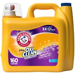 plus Oxiclean Odor Blasters Fresh Burst, 160 Loads Liquid Laundry Detergent, 208 Fl Oz