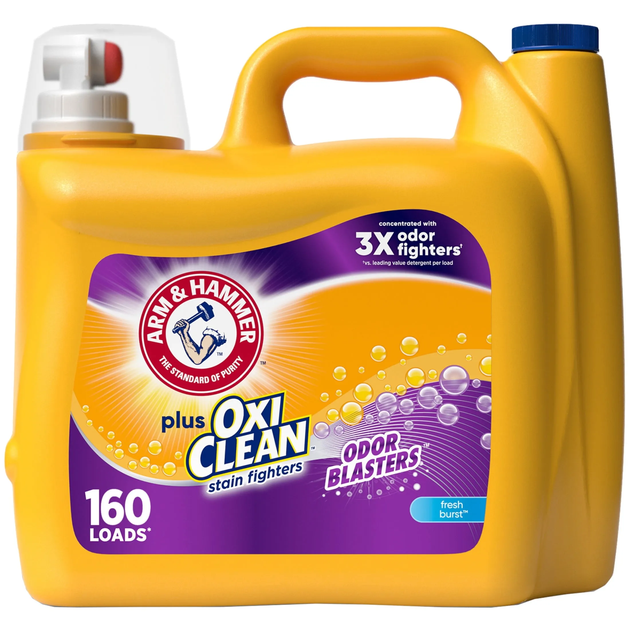 plus Oxiclean Odor Blasters Fresh Burst, 160 Loads Liquid Laundry Detergent, 208 Fl Oz