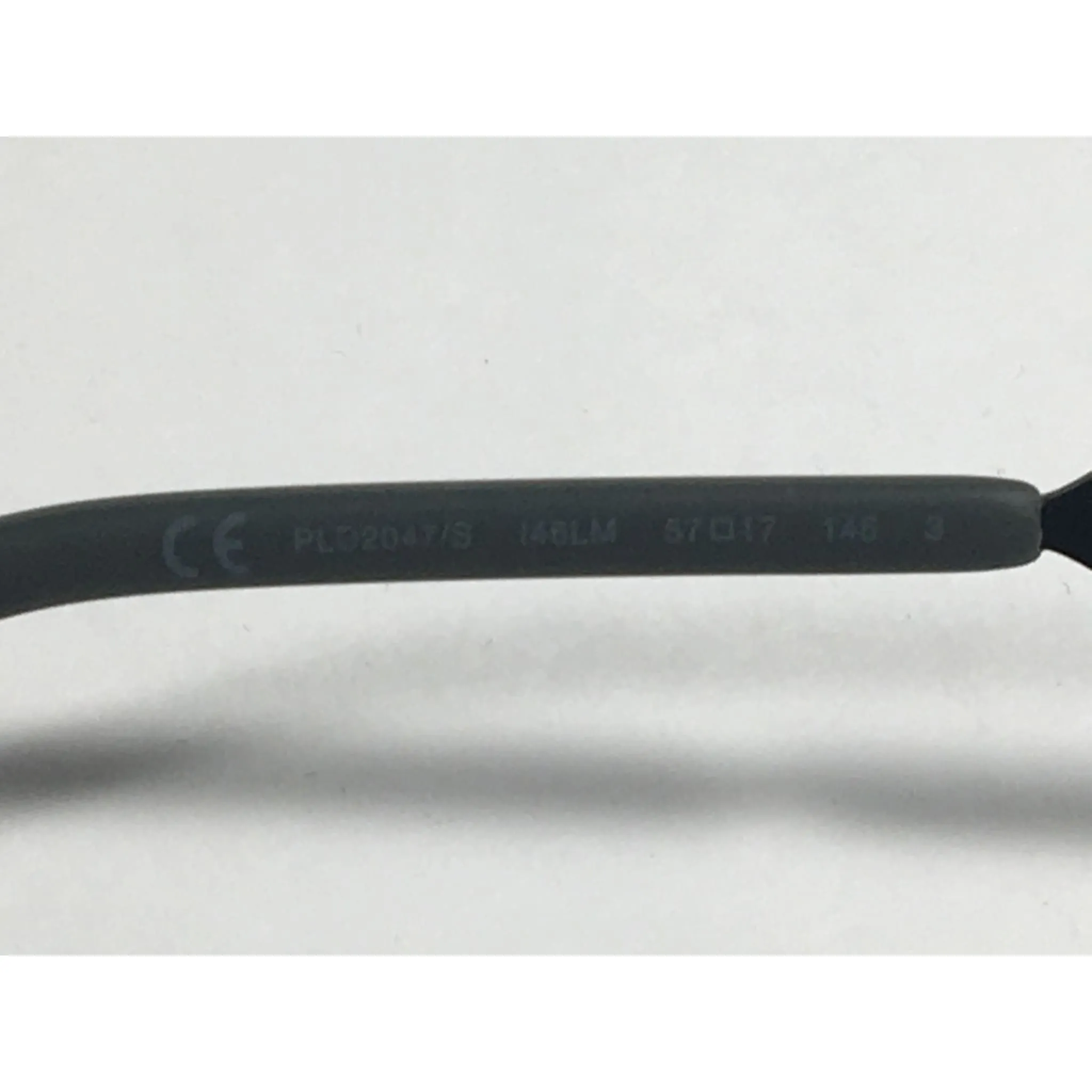 Polaroid Polarized Rectangle Sunglasses Matte Black Steel Frame Gold Gray Mirror Lens PLD2047S 0I46-LM