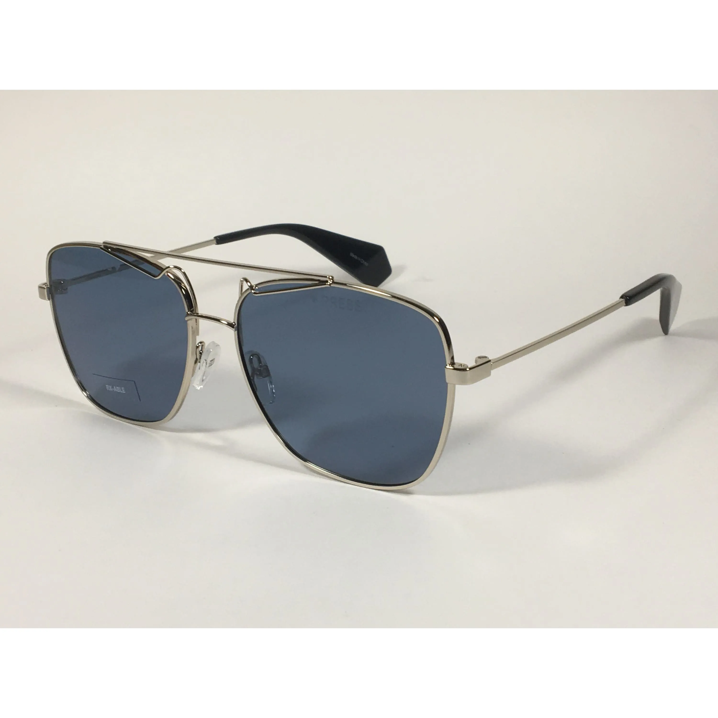 Polaroid Polarized Sunglasses Light Gold Frame Gray Blue Lens PLD6049SX 3YG-3C