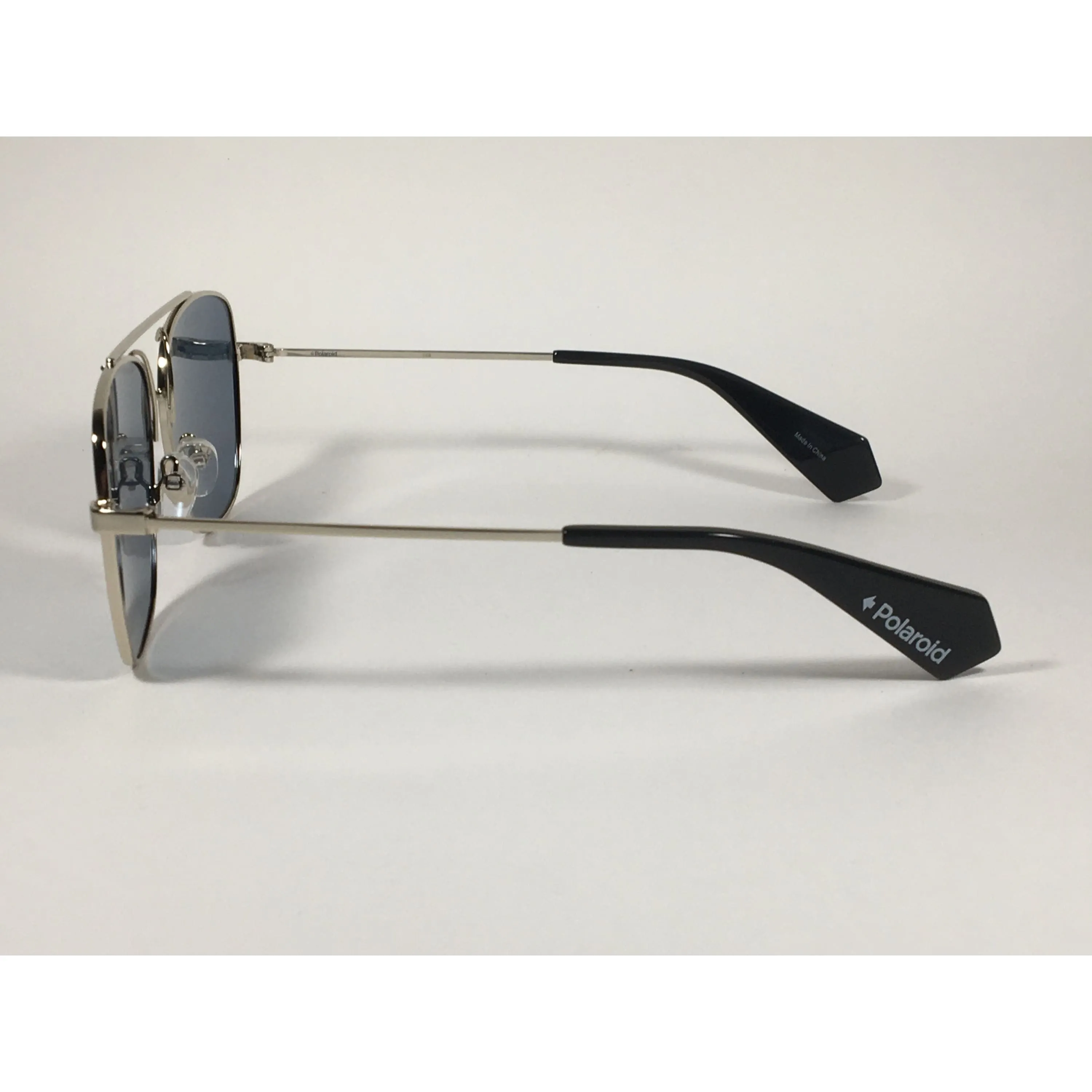 Polaroid Polarized Sunglasses Light Gold Frame Gray Blue Lens PLD6049SX 3YG-3C