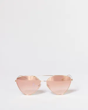 Prada Rose Gold Cat Eye SPR51U Sunglasses