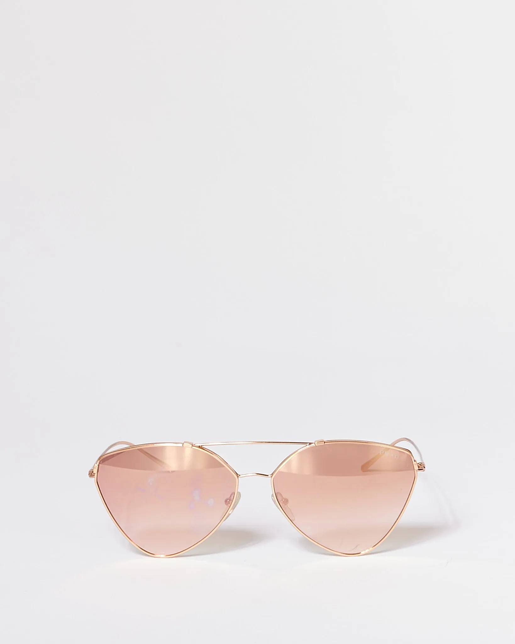 Prada Rose Gold Cat Eye SPR51U Sunglasses