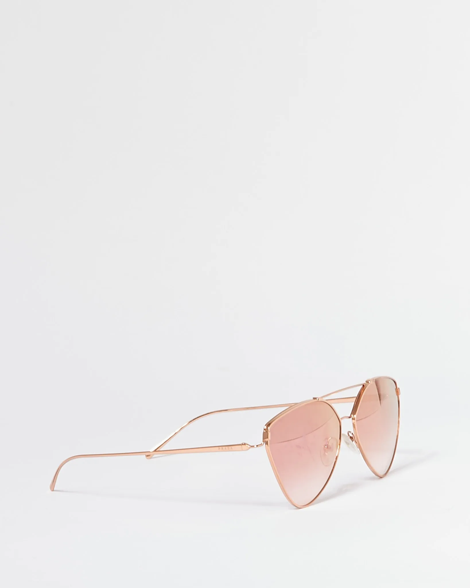 Prada Rose Gold Cat Eye SPR51U Sunglasses