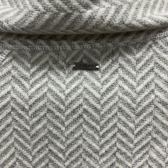 PrAna Mattea Sweater in Light Gray Wool Blend XS