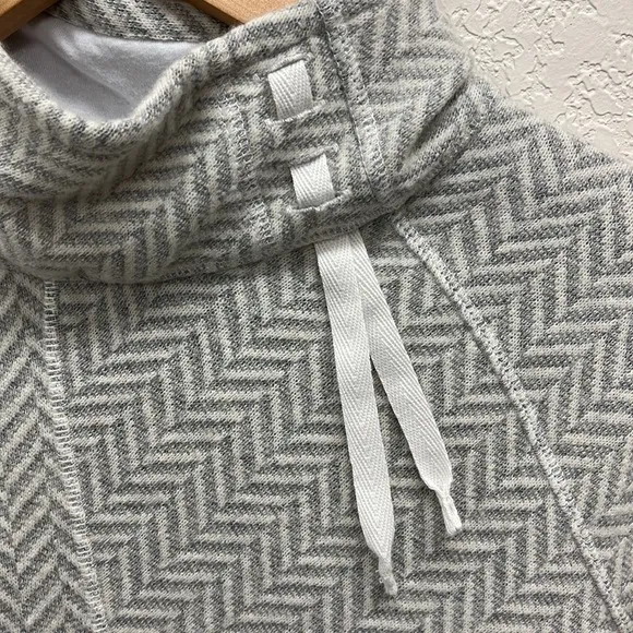 PrAna Mattea Sweater in Light Gray Wool Blend XS