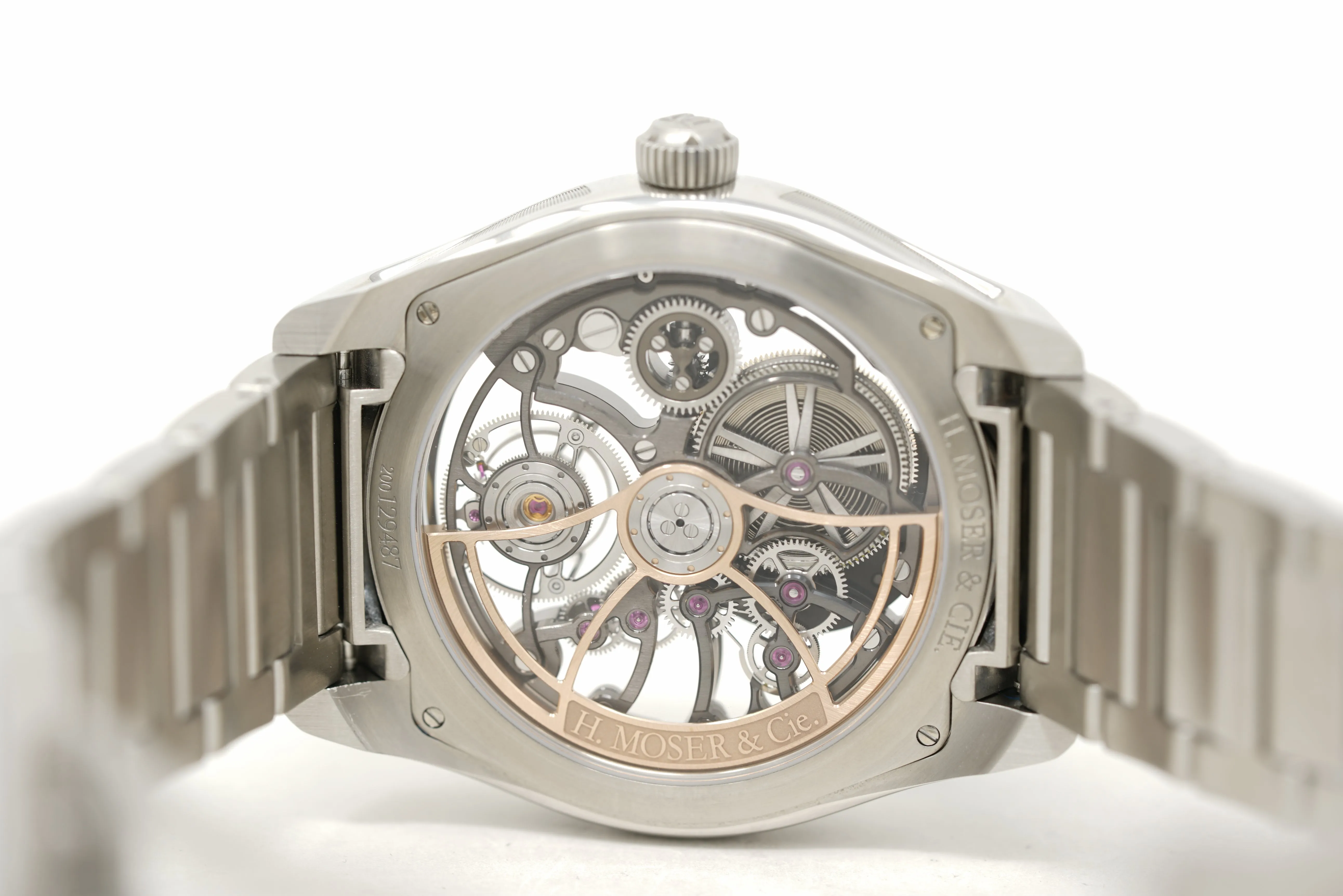 Pre-Owned H. Moser & Cie Pioneer Cylindrical Tourbillon Skeleton 3811-1200