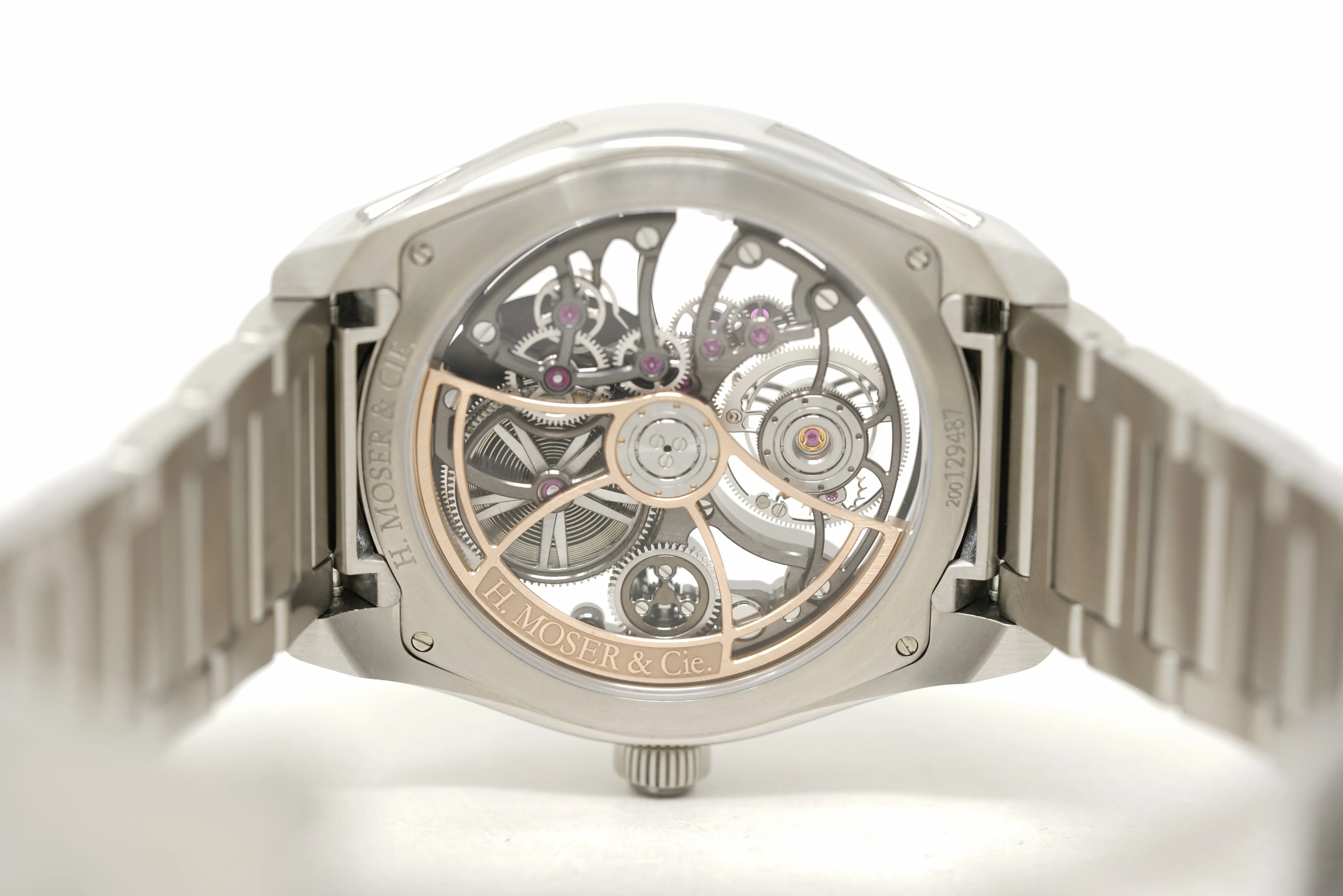 Pre-Owned H. Moser & Cie Pioneer Cylindrical Tourbillon Skeleton 3811-1200