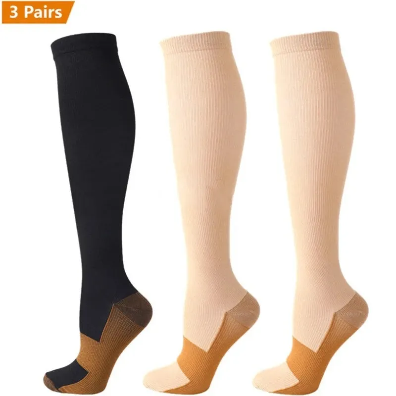 Premium Compression Socks for Men & Women – Sports, Nursing, Varicose Veins & Pregnancy Relief, Athletic & Soccer Stockings for Swollen Legs & Circulation Support