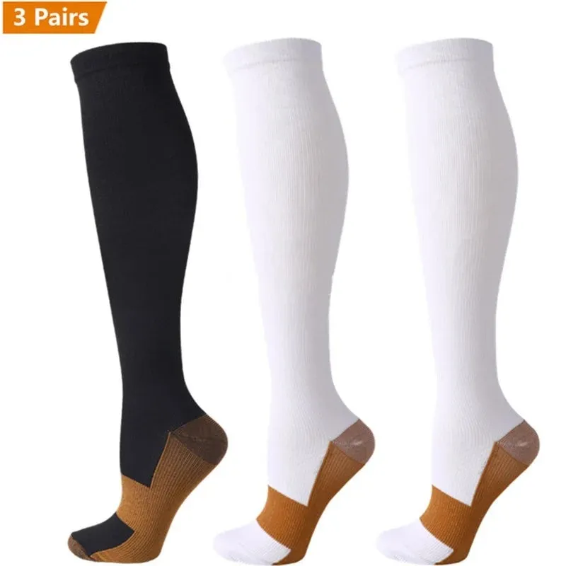 Premium Compression Socks for Men & Women – Sports, Nursing, Varicose Veins & Pregnancy Relief, Athletic & Soccer Stockings for Swollen Legs & Circulation Support