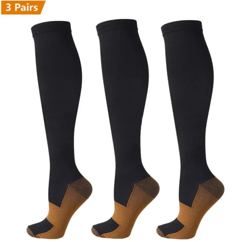 Premium Compression Socks for Men & Women – Sports, Nursing, Varicose Veins & Pregnancy Relief, Athletic & Soccer Stockings for Swollen Legs & Circulation Support