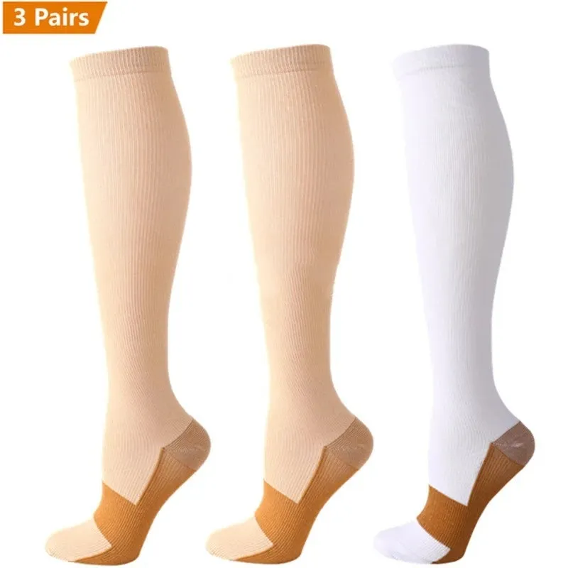 Premium Compression Socks for Men & Women – Sports, Nursing, Varicose Veins & Pregnancy Relief, Athletic & Soccer Stockings for Swollen Legs & Circulation Support