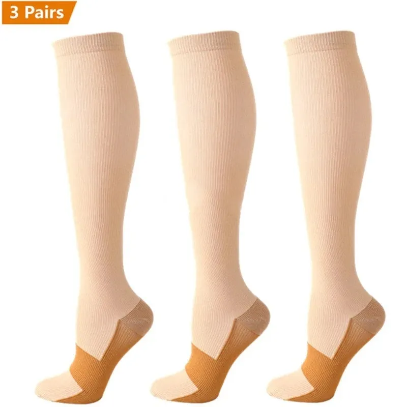 Premium Compression Socks for Men & Women – Sports, Nursing, Varicose Veins & Pregnancy Relief, Athletic & Soccer Stockings for Swollen Legs & Circulation Support