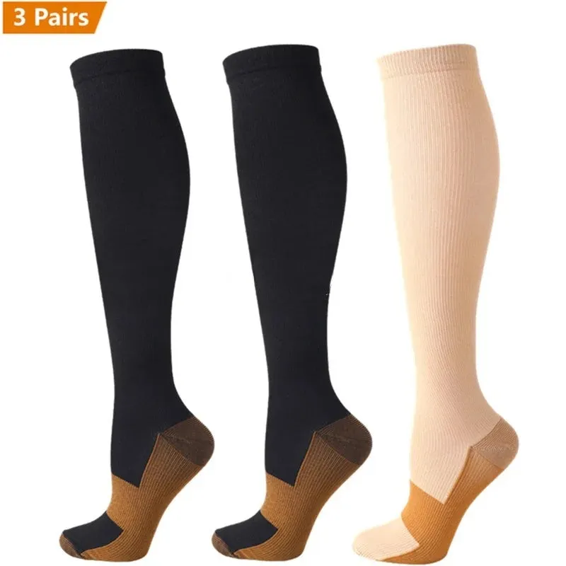 Premium Compression Socks for Men & Women – Sports, Nursing, Varicose Veins & Pregnancy Relief, Athletic & Soccer Stockings for Swollen Legs & Circulation Support