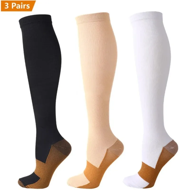 Premium Compression Socks for Men & Women – Sports, Nursing, Varicose Veins & Pregnancy Relief, Athletic & Soccer Stockings for Swollen Legs & Circulation Support