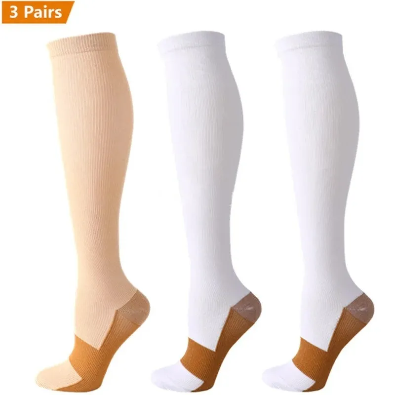 Premium Compression Socks for Men & Women – Sports, Nursing, Varicose Veins & Pregnancy Relief, Athletic & Soccer Stockings for Swollen Legs & Circulation Support