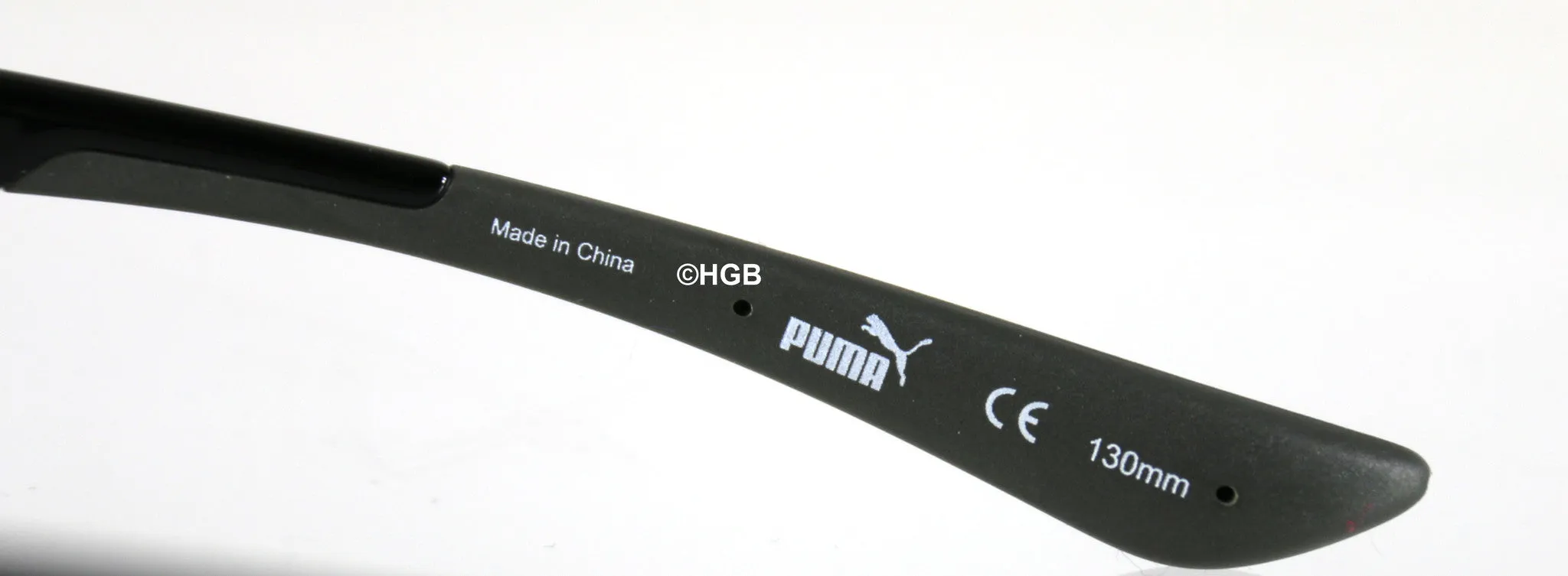 PUMA PU14705A Black Sport Wrap Semi-rimless Polarized Sunglasses GreyLens UNISEX