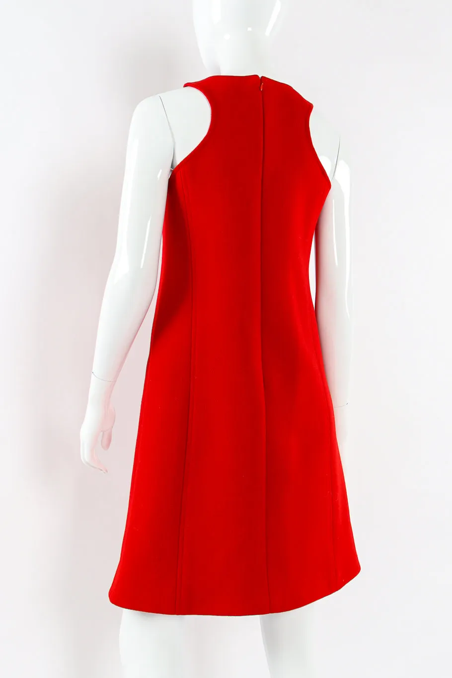 Racer Front Mod Wool Dress