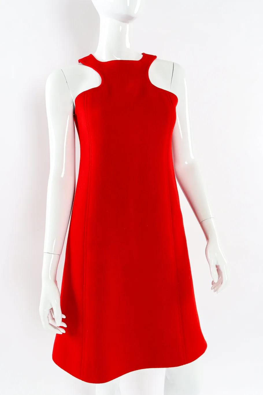 Racer Front Mod Wool Dress