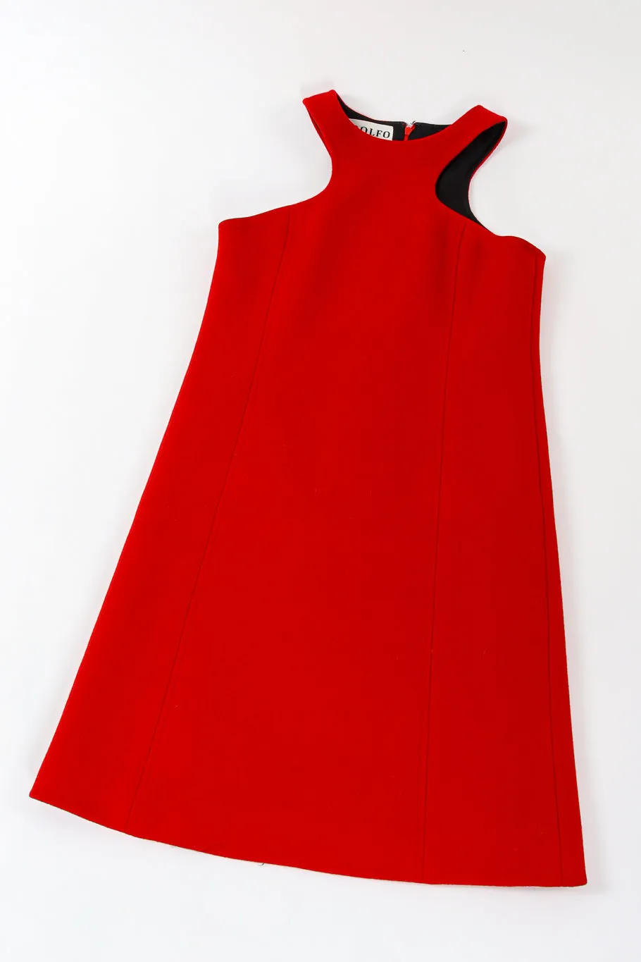 Racer Front Mod Wool Dress