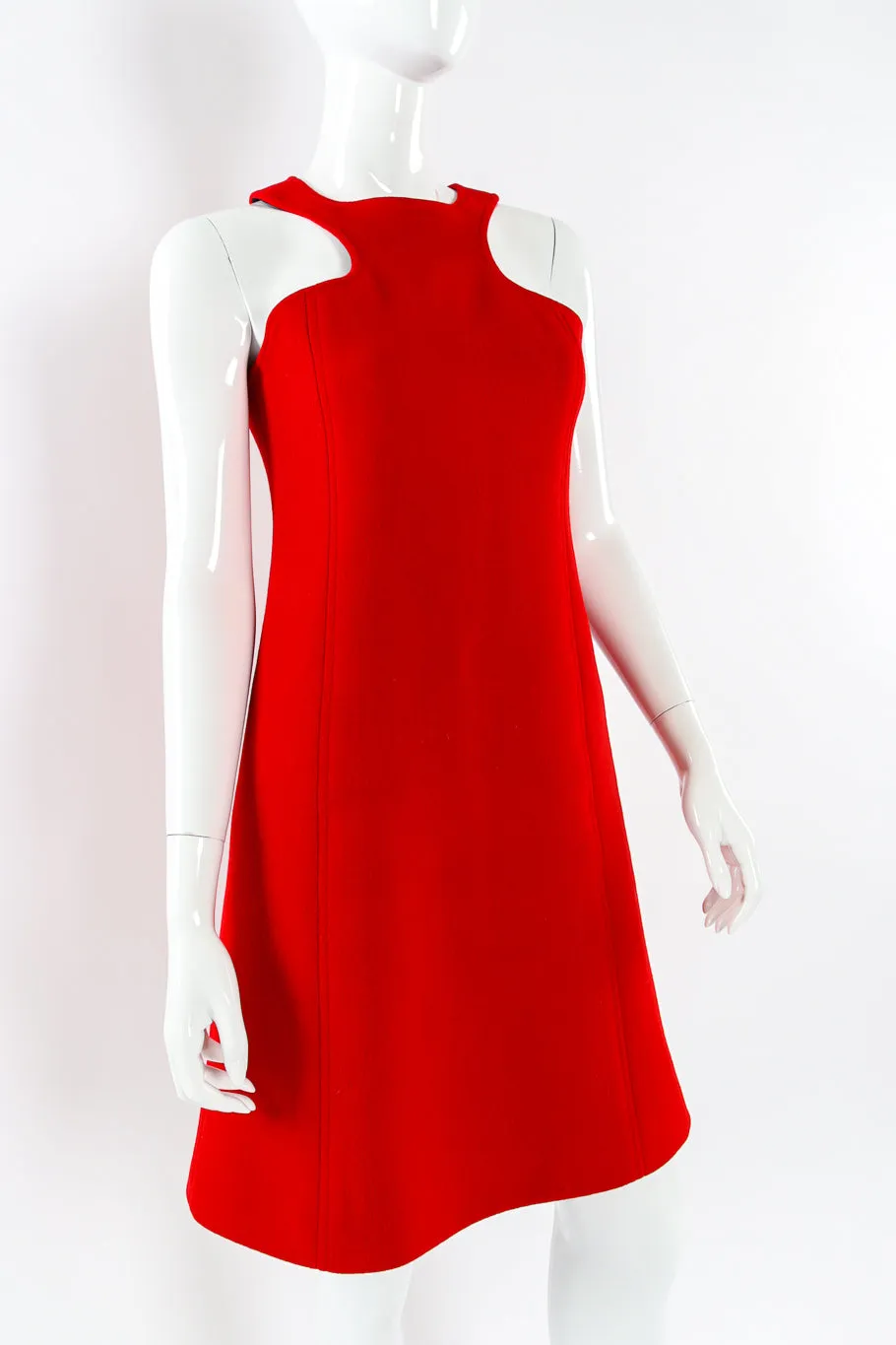 Racer Front Mod Wool Dress