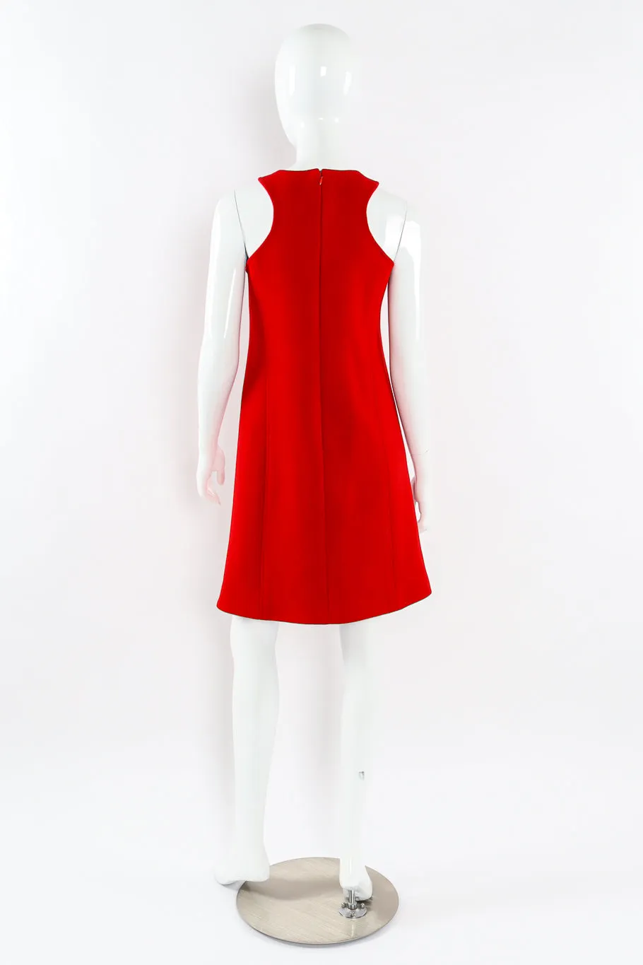 Racer Front Mod Wool Dress